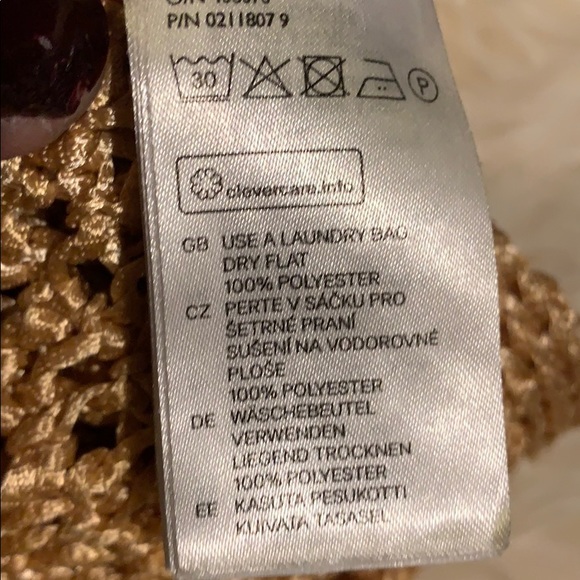 NWOT Gold sweater top/ minidress - Picture 6 of 6